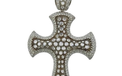 Mouawad 18K Gold Diamond Cross Pendant