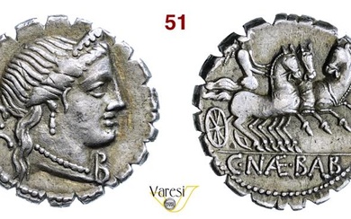 NAEVIA - C. Naevius Balbus (79 a.C.) Denario D/ Testa...