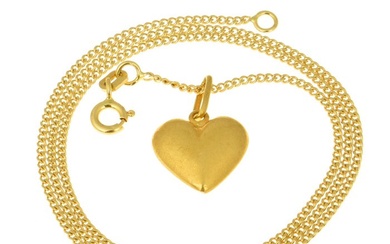 Necklace with pendant - 18 kt. Yellow gold