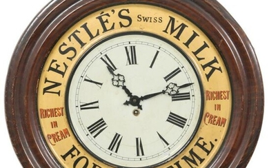 Nestle's "Swiss Milk" Advertising Wall Clock