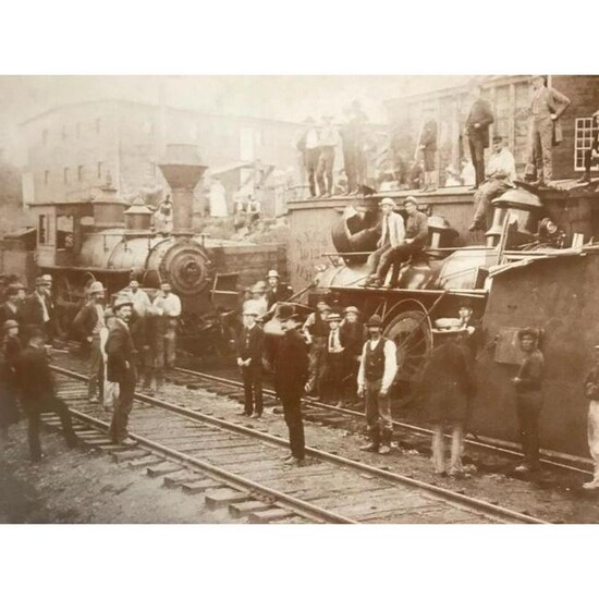 New York Central Railroad Sepia Photo Print