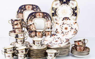 Nineteenth Century and Later Davenport and Coalport Tea and Dinner Ware (66 pieces)