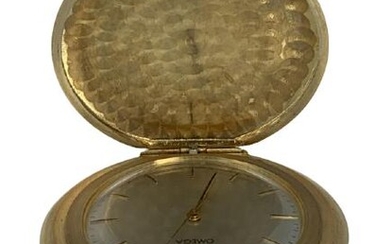 OMEGA 14K YELLOW GOLD COVERED POCKET WATCH
