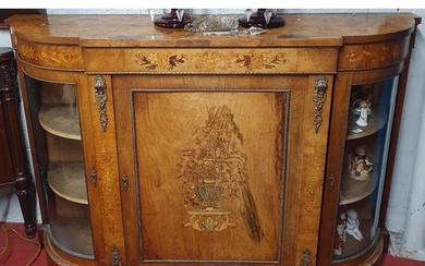 Of Superb quality. A 19th Century Walnut and inlaid Credenza...