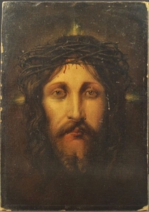 Oil on cardboard - from the French School - Ecce Homo - Second half 19th century