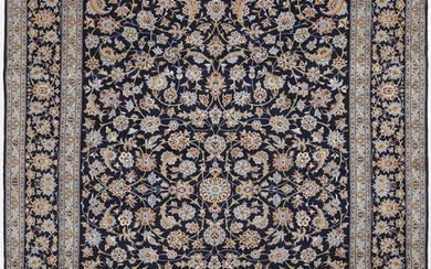 Original Persian carpet Keshan made of cork and silk wool, very finely knotted. In mint condition - Rug - 385 cm - 280 cm
