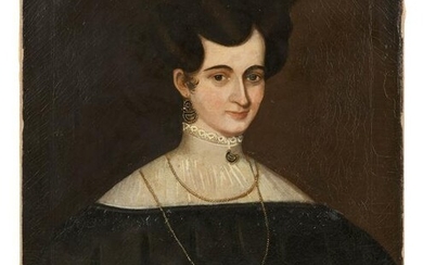 PORTRAIT OF A WOMAN Early 19th Century Oil on canvas