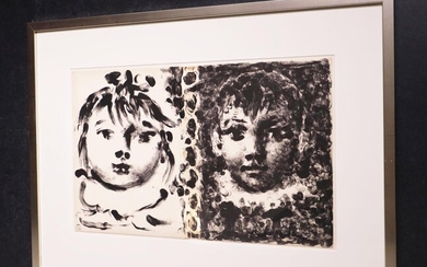 Pablo Picasso Lithografie Paloma et Claude 1950
