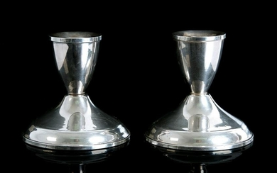 Pair, Duchin Sterling Silver Candlestick Holders
