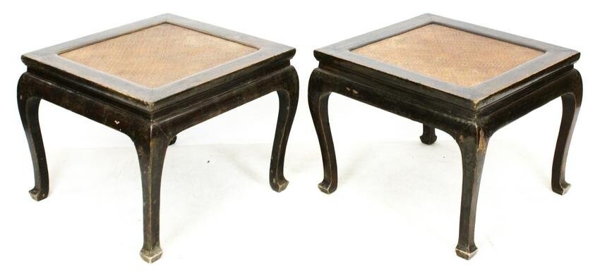 Pair of 19th c Chinese Side Table