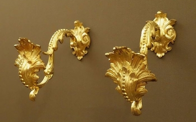 Pair of hooks for baroque curtains (2) - Ormolu - Late 19th century