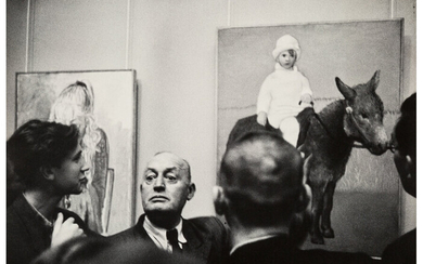 Phillip A. Harrington (1920-2009), Russian Art Critic; Russian Sculptor with His Work (2 works) (1957)