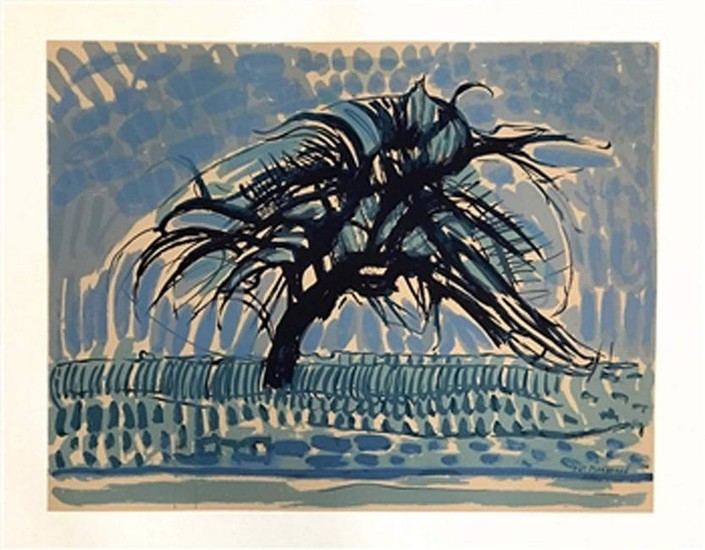 Piet Mondrian the blue tree