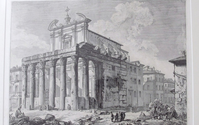 Piranesi, Giovanni (1720-1778), "The temple of Antoninus and Faustina"