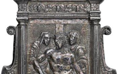 Placchetta di area Veneta del XVI secolo La Pietà di...