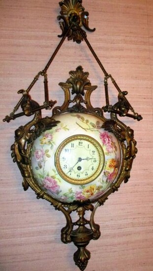 Porcelain Victorian Wall Clock