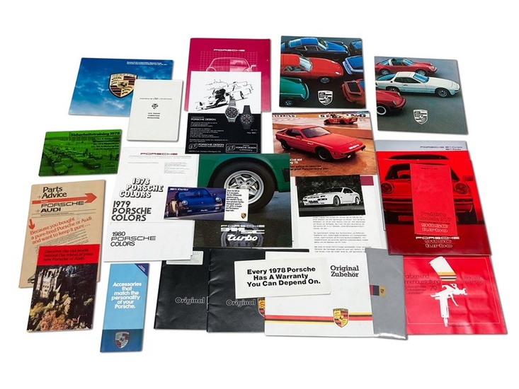 Porsche Literature including 924 Carrera GTS Press Kit, Late 1970s