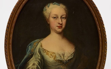 Portrait of Lady in Oval Frame