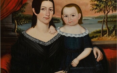 Portrait of Mother and Child, Joseph Whiting Stock