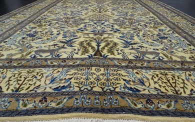 Prachtvoller Nain mit Seide Tiermotiv - Carpet - 295 cm - 195 cm
