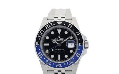 ROLEX | REFERENCE 126710 GMT-MASTER II 'BATGIRL' A STAINLESS STEEL AUTOMATIC DUAL TIME WRISTWATCH WITH DATE AND BRACELET, CIRCA 2019
