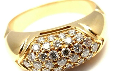 Rare! Authentic BULGARI BVLGARI 18k Yellow Gold Diamond