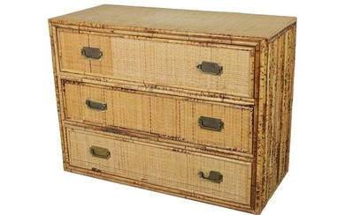 Rattan and Bamboo Chest
