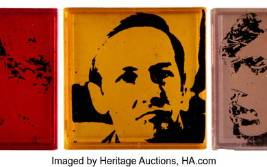 Richard Pettibone (1938), Untitled (Three Images of Warhol, Rauschenberg) (3 works)