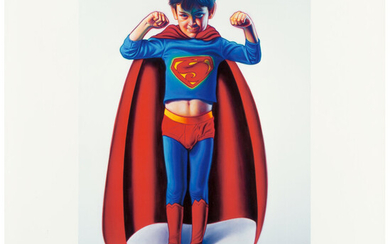 Ron English (b. 1959), Batman and the Boy Blunder II and Super Boy (two works) (2007)
