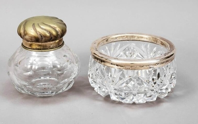 Rounded bowl and lidded box with s