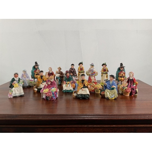 Royal Doulton: a collection of seventeen figures from the "M...