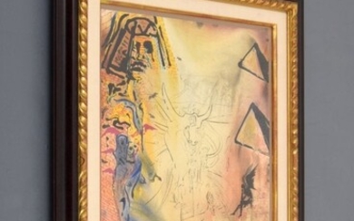 Salvador Dali "Dream of Moses" Lithograph, Signed Ed