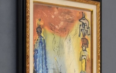 Salvador Dali "Nightmare of Moses" Lithograph, Signed E