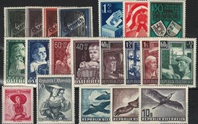 ** - Sammlung Österr. ab 1945 mit Gitter - Trachten II - Kindheit - Kärnten - Flug 1950/53