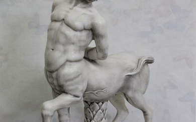 Sculpture, Centaur - 53 cm - Marble - 20th century