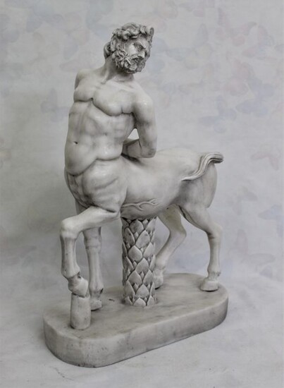 Sculpture, Centaur - 53 cm - Marble - 20th century