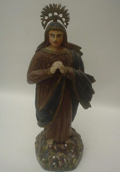 Sculpture, "Our Lady of Sorrows" (36 cm - 14 inches) - Wood - 18th century