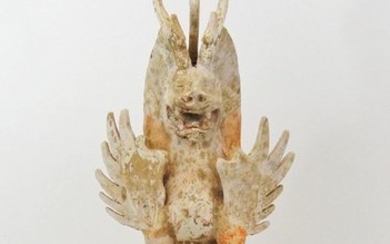 Sculpture, Standing figure, Statue (1) - Ceramic, Terracotta - Animal - Zhenmushou - China - Tang Dynasty (618-907)