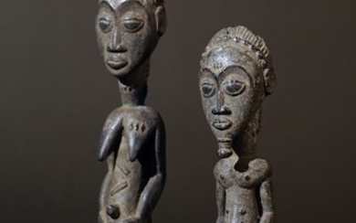Sculpture - Wood - Baule - Ivory Coast