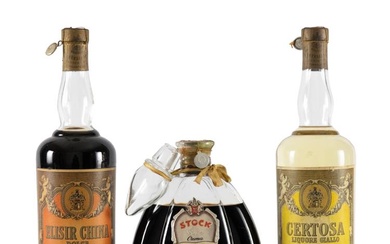 Selezione liquori vintage italiani - Certosa - F.lli Branca Sigillo...