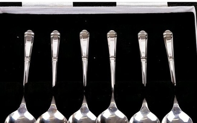 Sheffield Hallmarked Silver Cased Spoons 1973