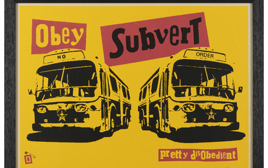 Shepard FAIREY (OBEY GIANT) (Américain - Né en 1970) Obey Subvert - 2001