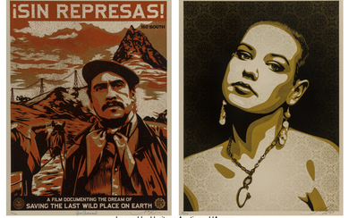 Shepard Fairey (1970), 180 South and Jessica (two works) (2009-10)