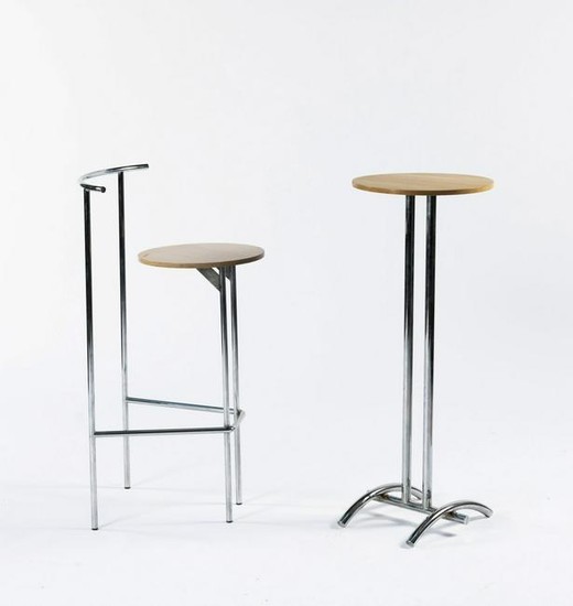 Shiro Kuramata, Prototype chair 'B' and table, 1986