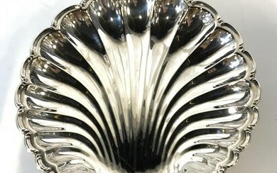 Silver Plated Scallop Shell Serving Platter
