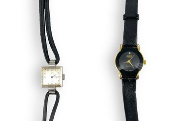 Silver-Tone Ladies Omega Watch & Gold-Tone Bijou Terner Watch