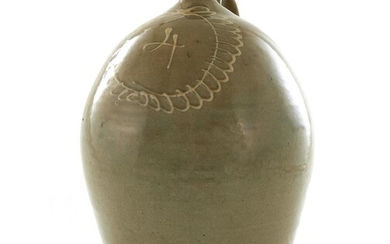 South Carolina Decorated Stoneware Jug, Attributed to Thomas Chandler