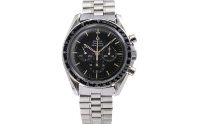 Speedmaster Apollo XI Straight Writing A legendary vintage wrist chronograph<br>