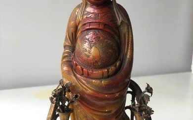 Statue (1) - steatite - Dragon - Europe - Qing dynasty