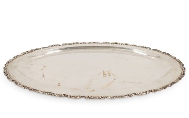 Sterling Silver Oval Silver Tray